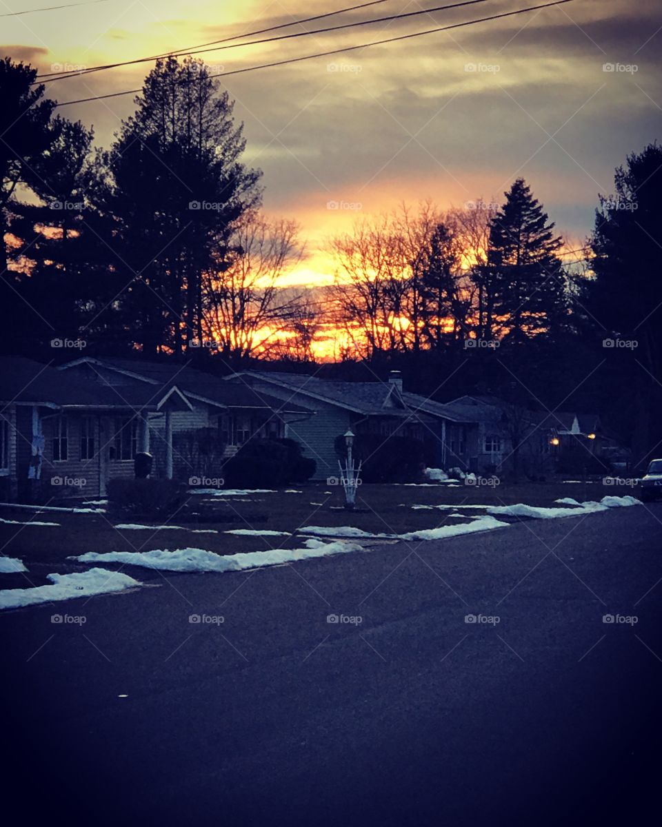 Calm before the storm...( night before Storm Chris Connecticut USA)