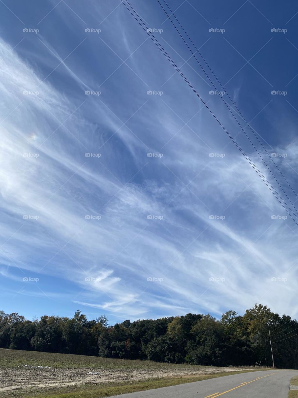 Waves of white clouds 