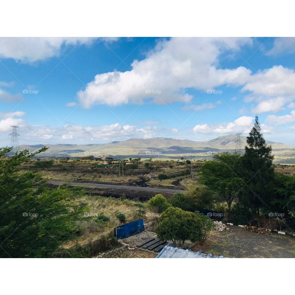 the sky and different shades of the land.contrast