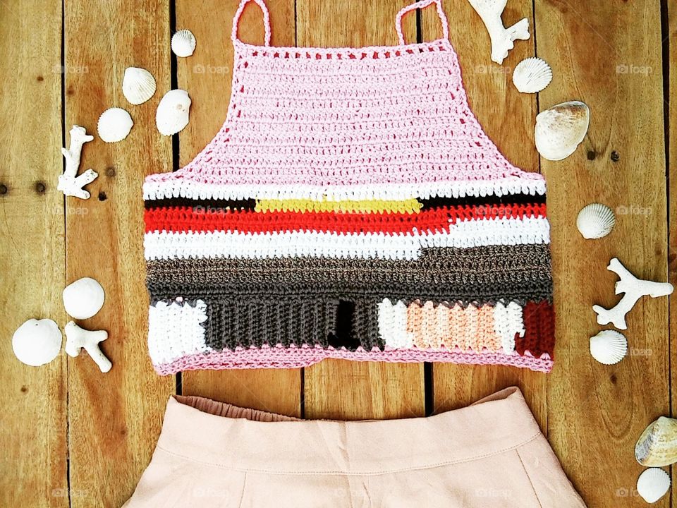 Halter Top Crochet Handmade