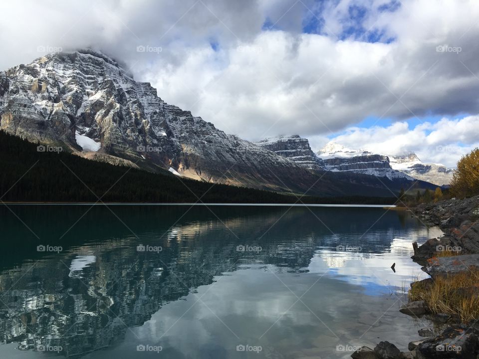 Waterfowl Lake in Jasper National Park, Alberta,Canada 