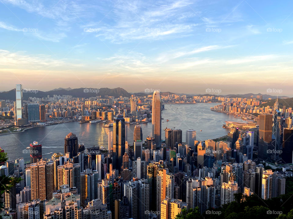 Sunset at Victoria Peak 