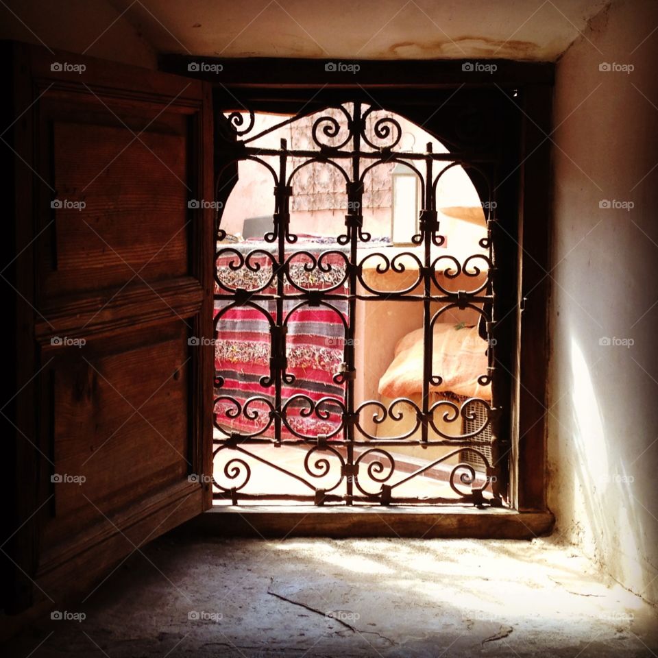 A Window to the Market in Marrakesh 