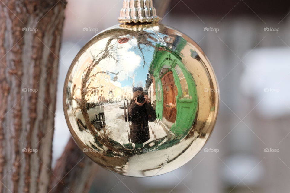 Christmas ball ornament outdoor 