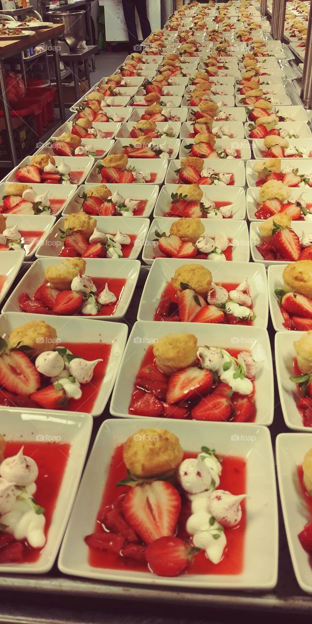 deconstructed strawberry shortcake