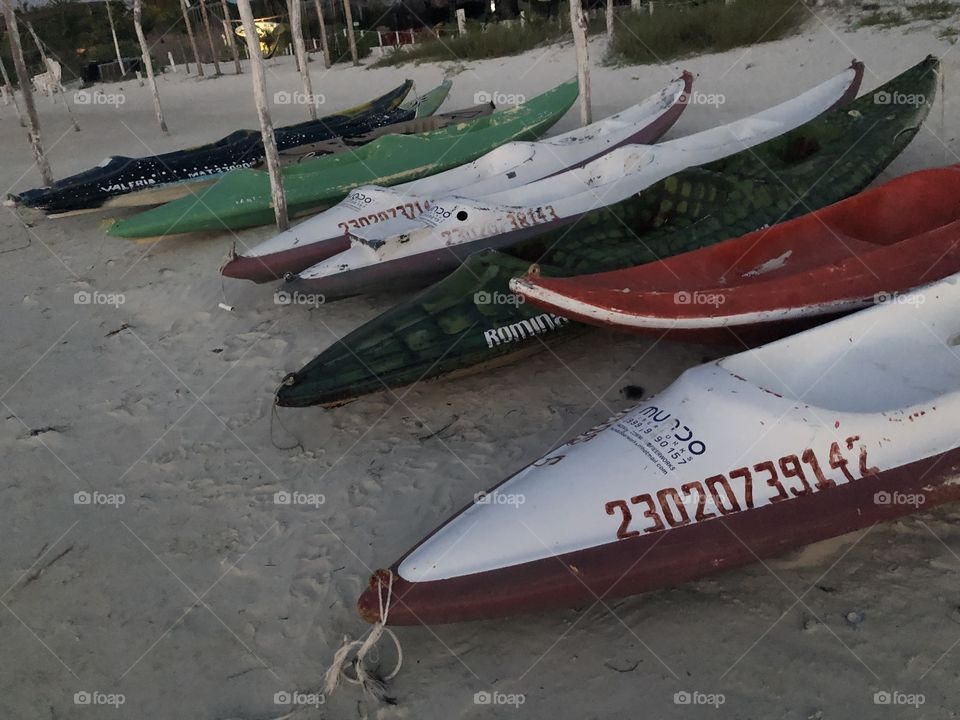 Kayaks in centro Isla Holbox 
