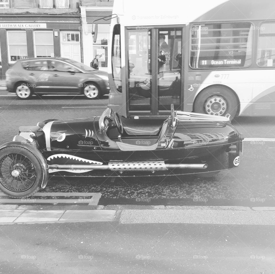 carros raros antigo em Edinburgh
