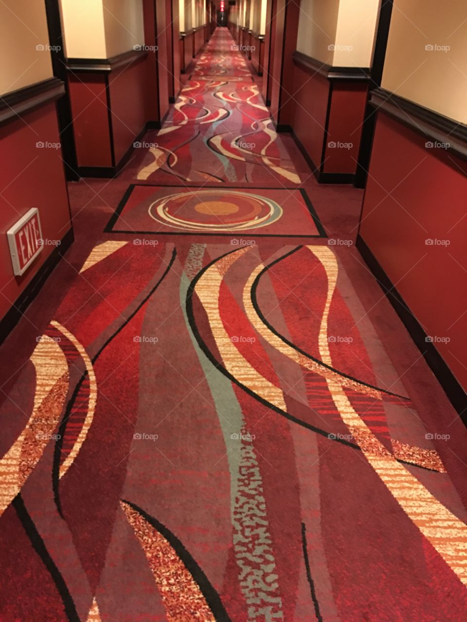 Hotel corridors 