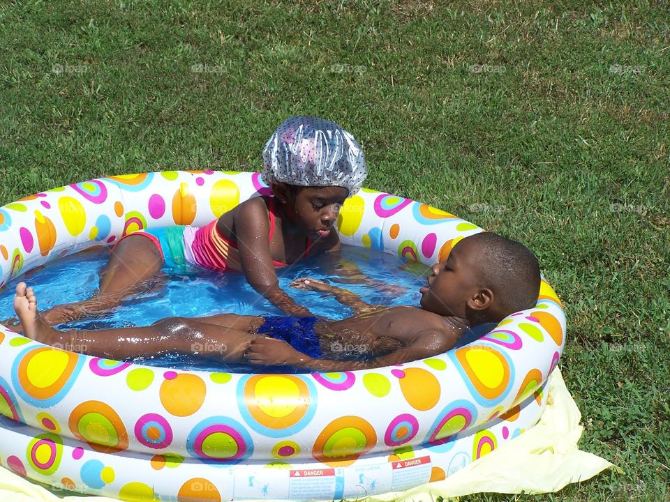 Kids in the pool