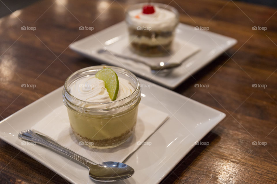 Key lime sweet jar deserts 