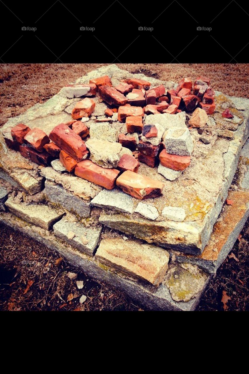 bricks and stones