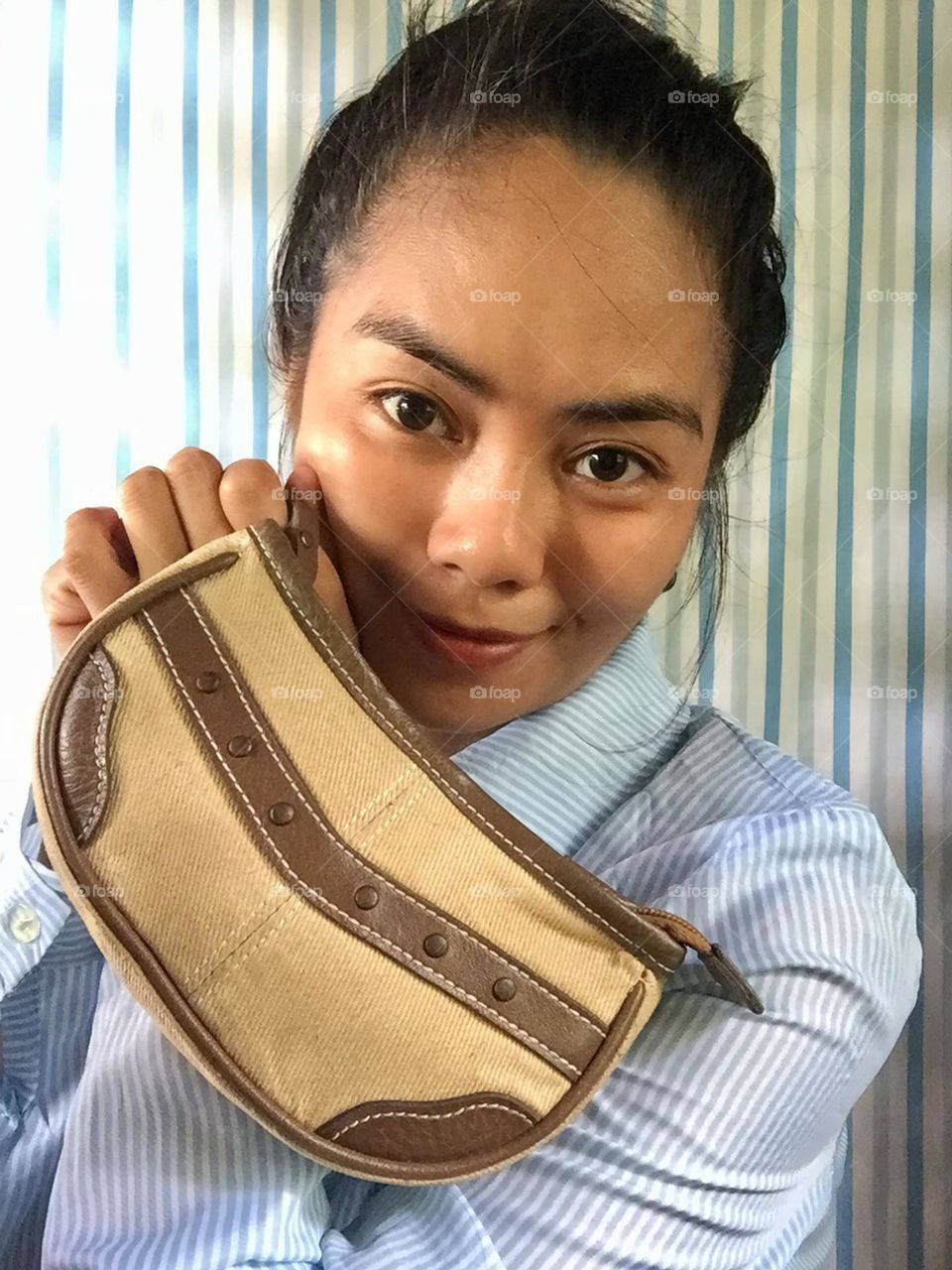 Light hearted portraits with products 