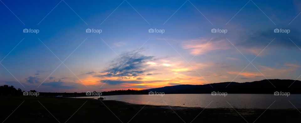 Sunset at the lake