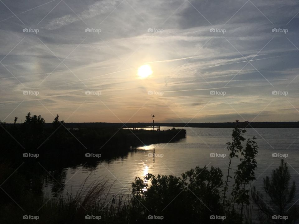 Sunrise on the water 