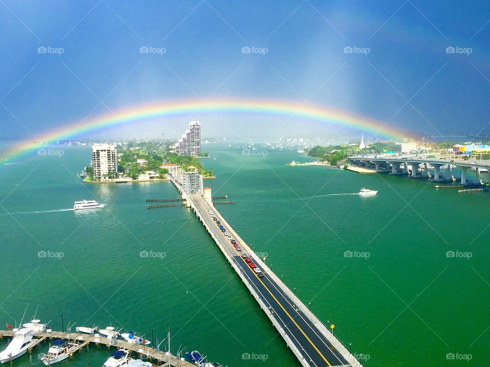 Rainbow over Miami 