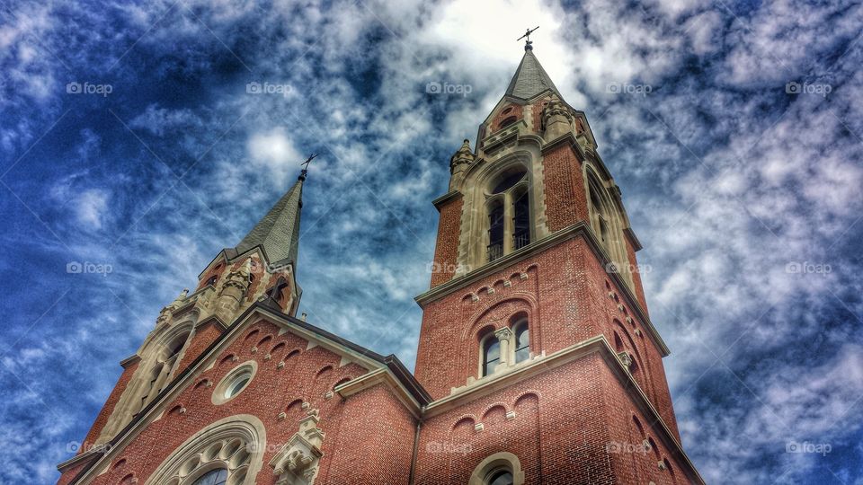 Architecture. The Basilica of the National Shrine of Mary, Help of Christians