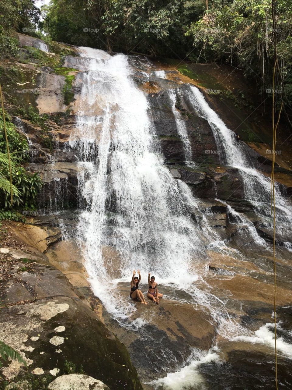 great feelings at the base of waterfalls