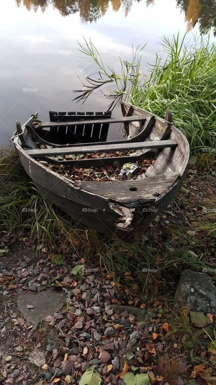 Old broken boat