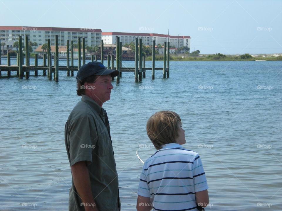 Bother talking to son