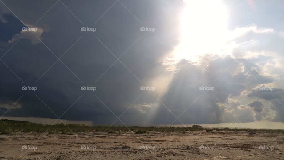 Sun through the storm