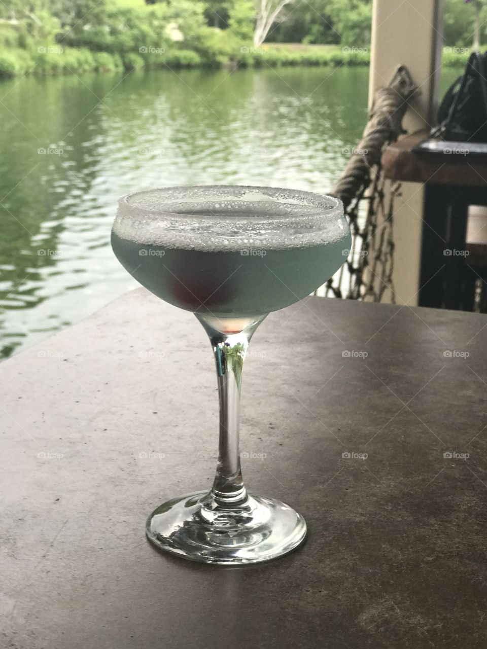 Pixie Stix Martini by the lake