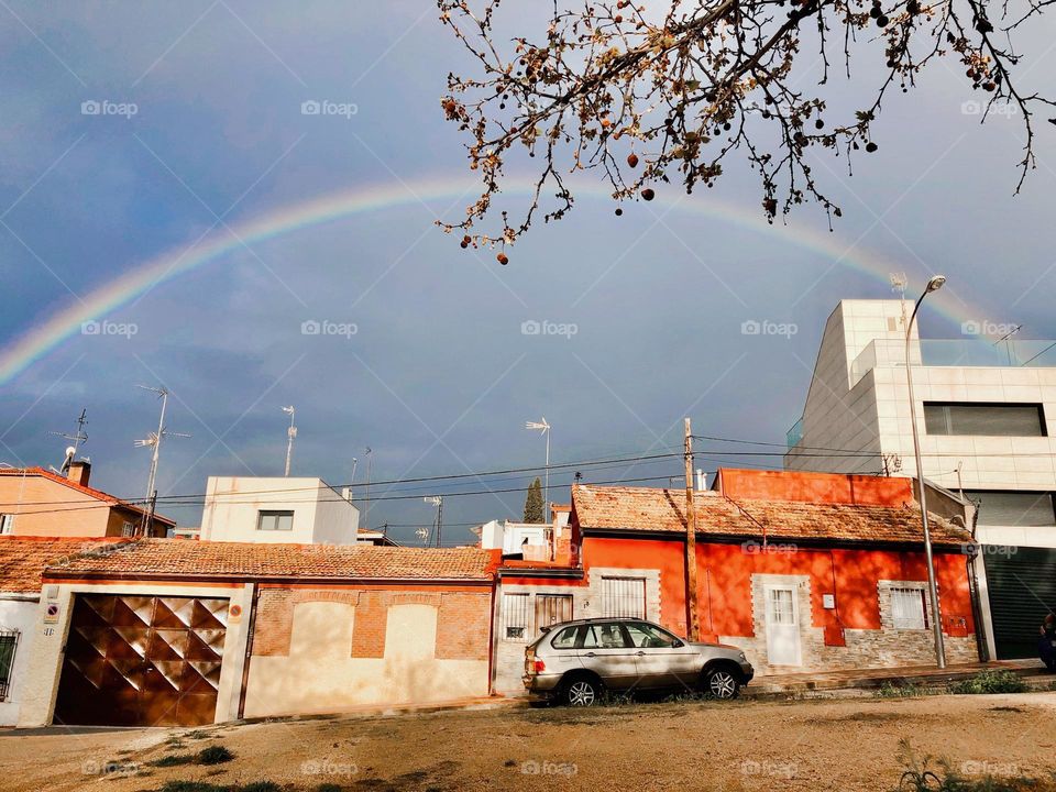 there's a rainbow after the rain🌩