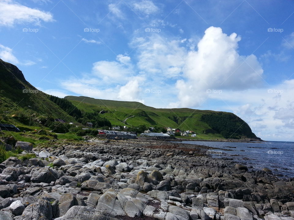 Summer vacation in Norway Runde island.