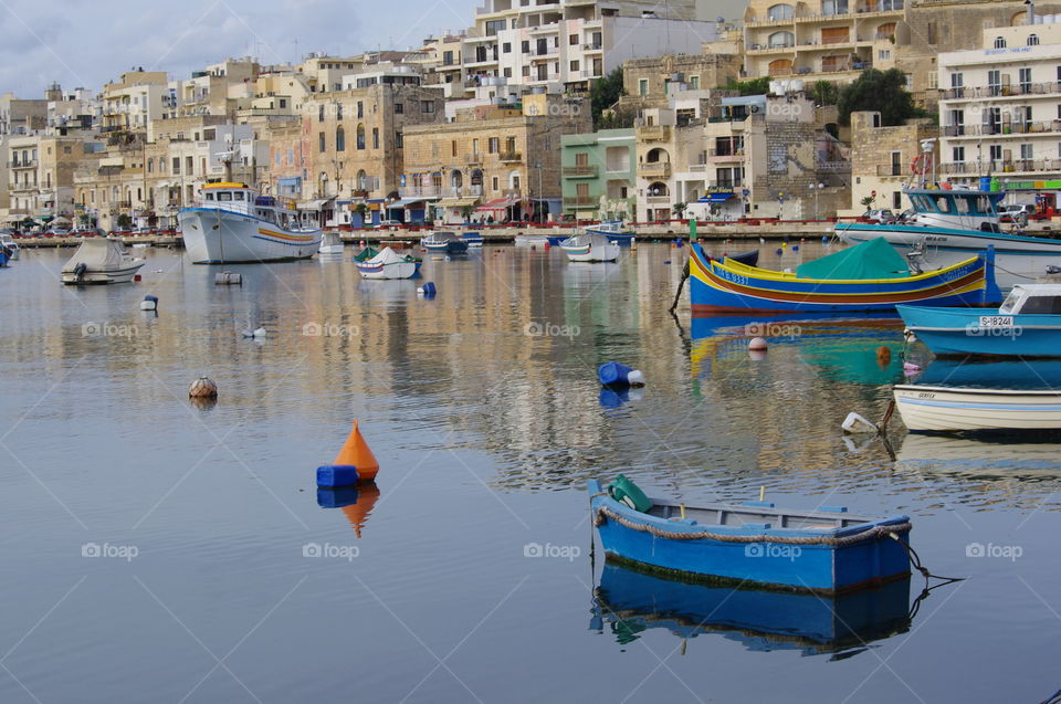 Pretty Fishing village in Malta