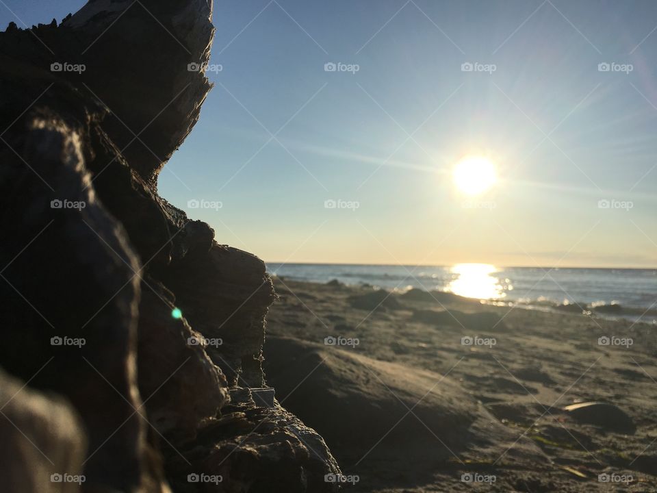 Sunset, Beach, Landscape, Sun, Sea