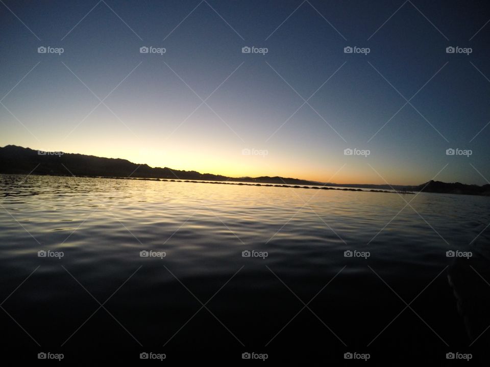Lake Sunset. 