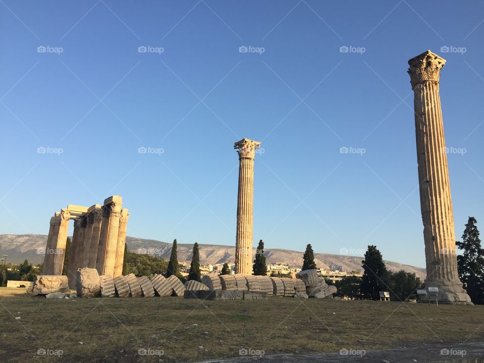 when many of the columns come tumbling down. 