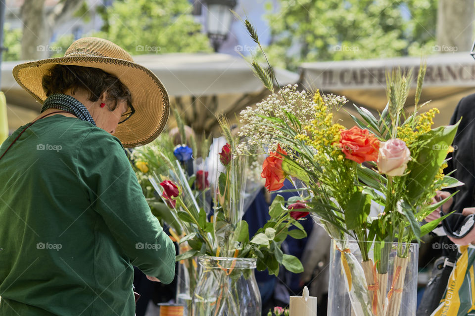 Barcelona. Sant Jordi celebrations