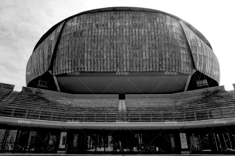 Auditorium by Renzo Piano. Music hall in Rome 