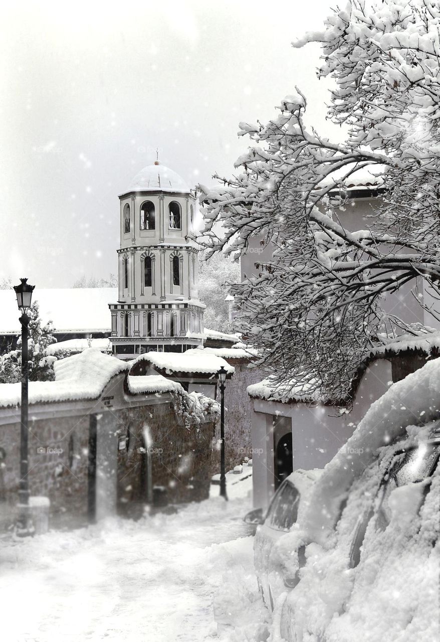 Winter City Landscape