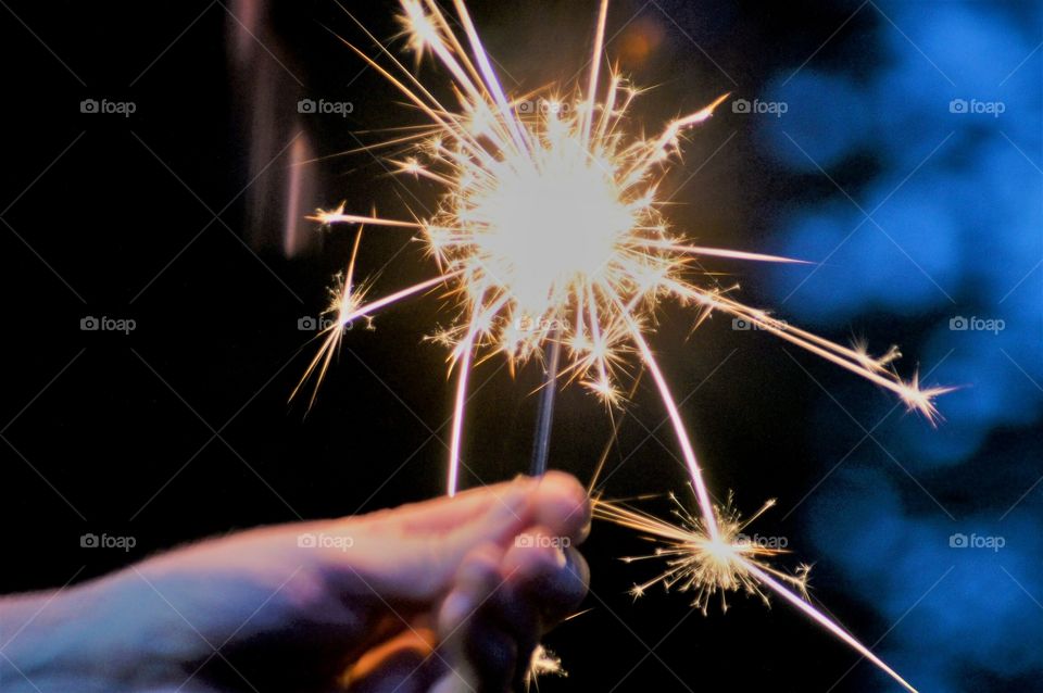 Celebrating with Sparklers