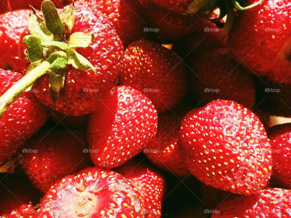 red strawberries