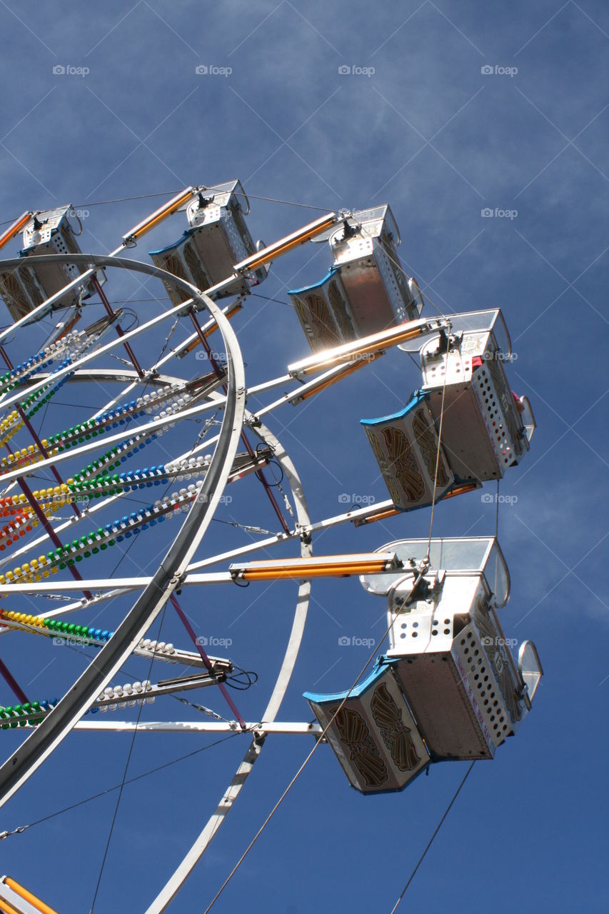 Sunlit Ferris Wheel