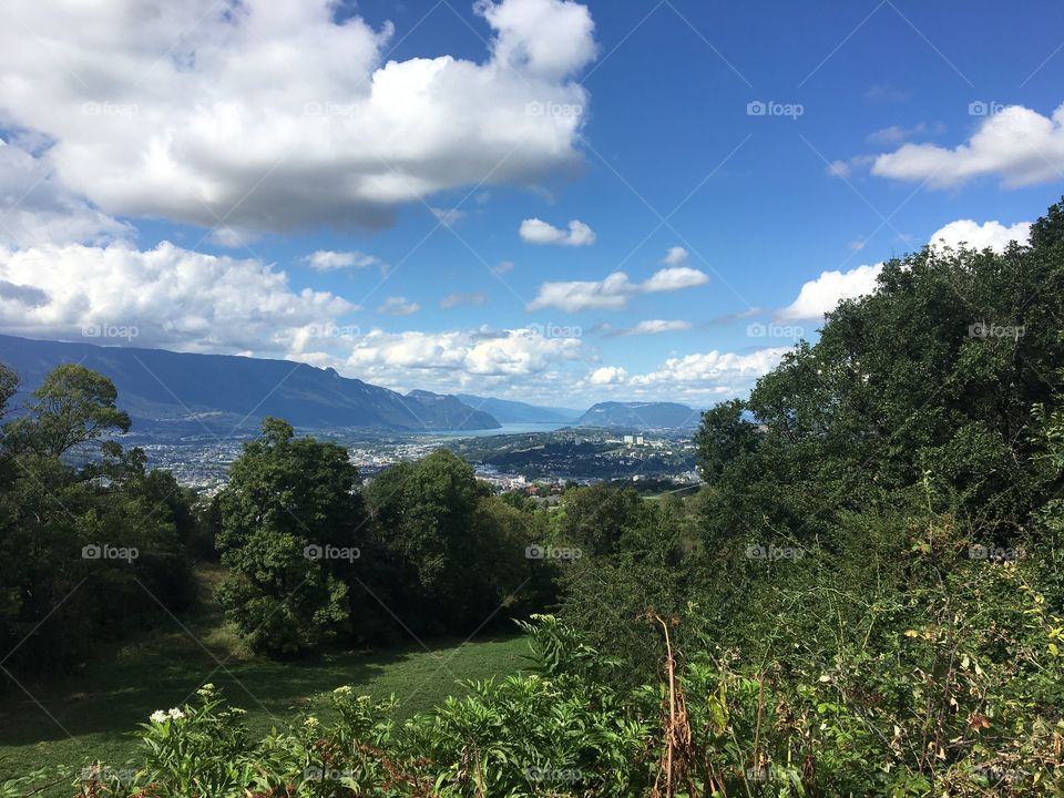 End summer fine day in the Alps