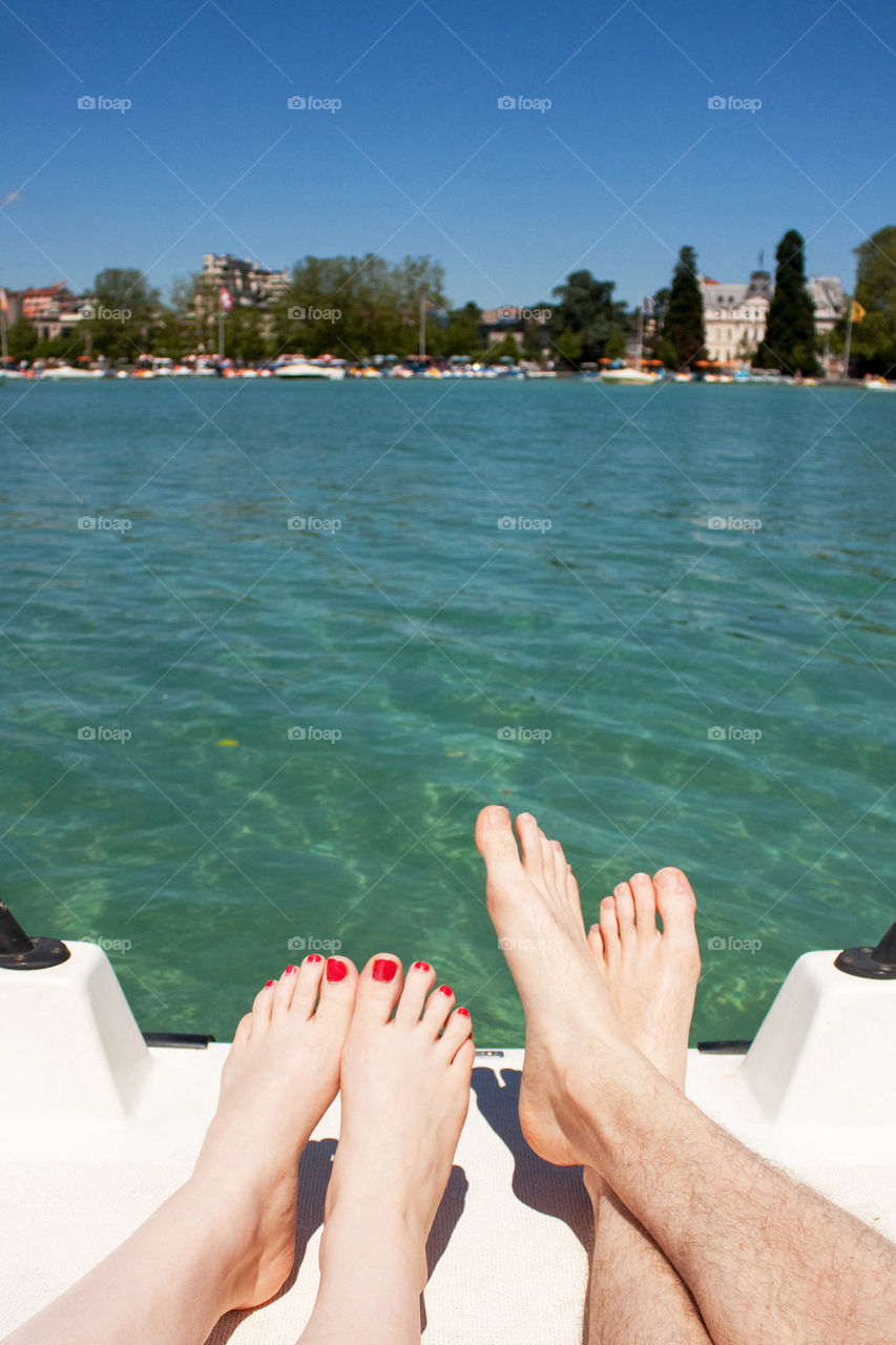 Lake Annecy paddle boats 