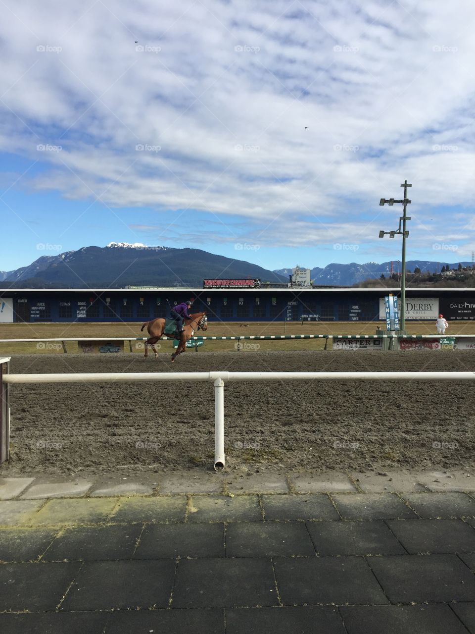 Training at Hastings Park in Vancouver 