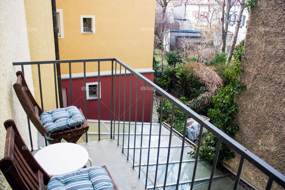 Traditional European balcony