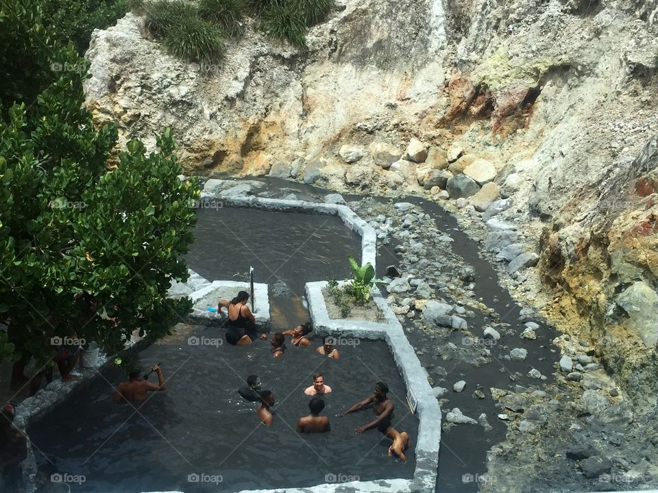 Volcano mud bath 