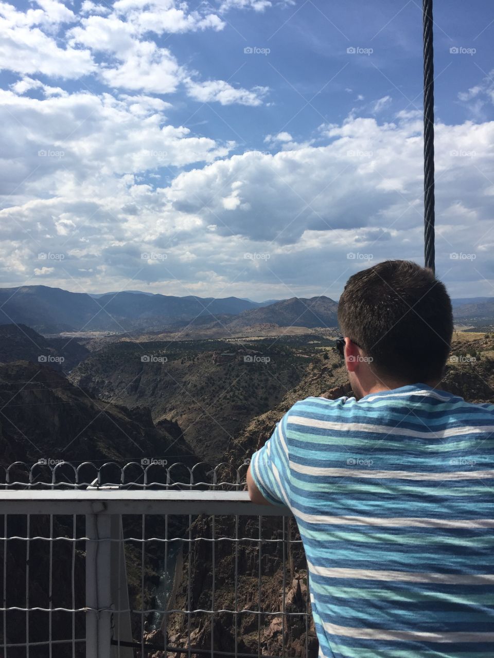 Looking out over the Royal Gorge.