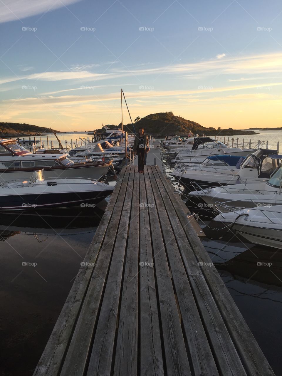 Girl on a pier