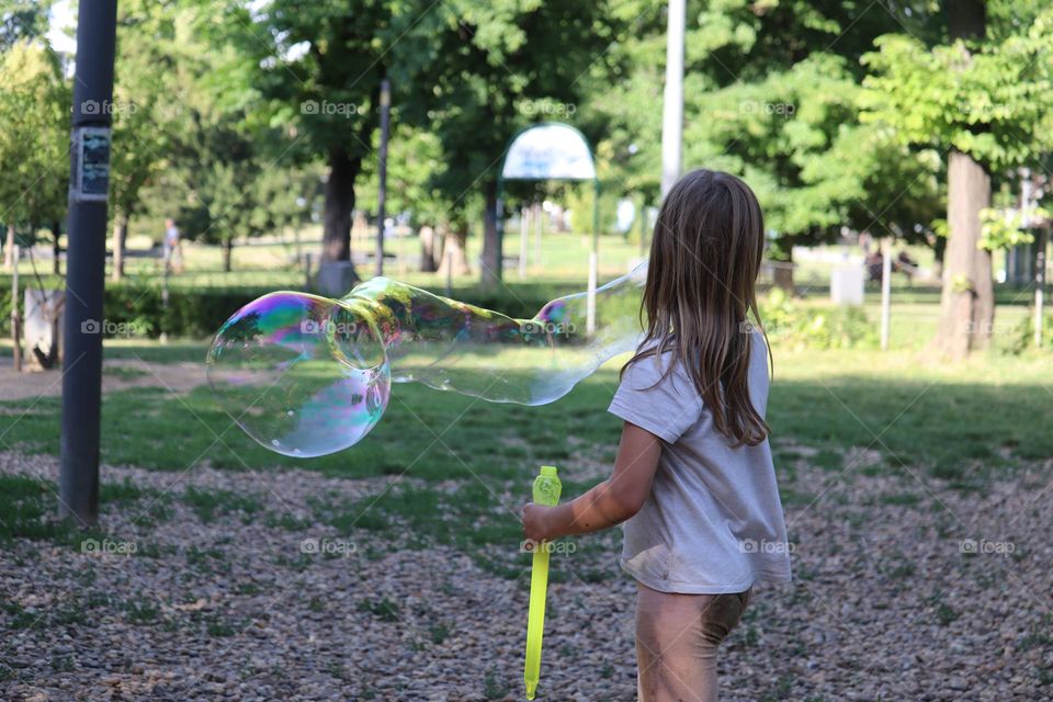 Making a bubble from soups