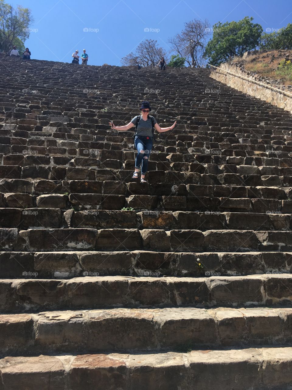 Descending the pyramids like the gods.
Monte Alban, Oaxaca