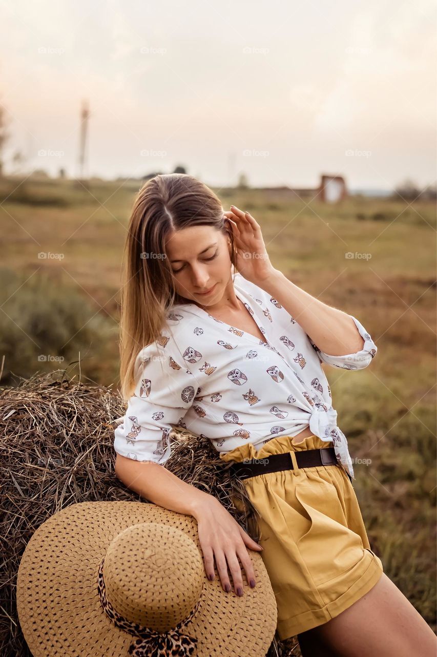 young woman with beautiful hair, hair is the best decoration