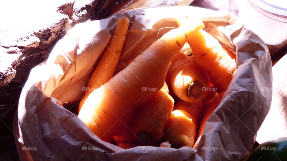 Organic carrots