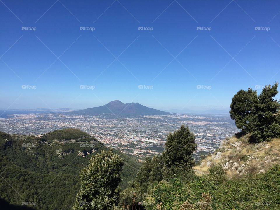 View of mt Vesuvius