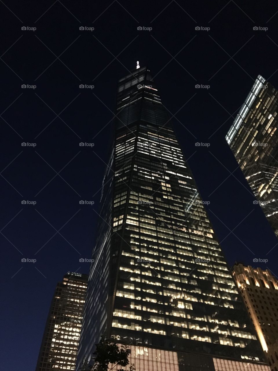 One World Trade Center at night... 
